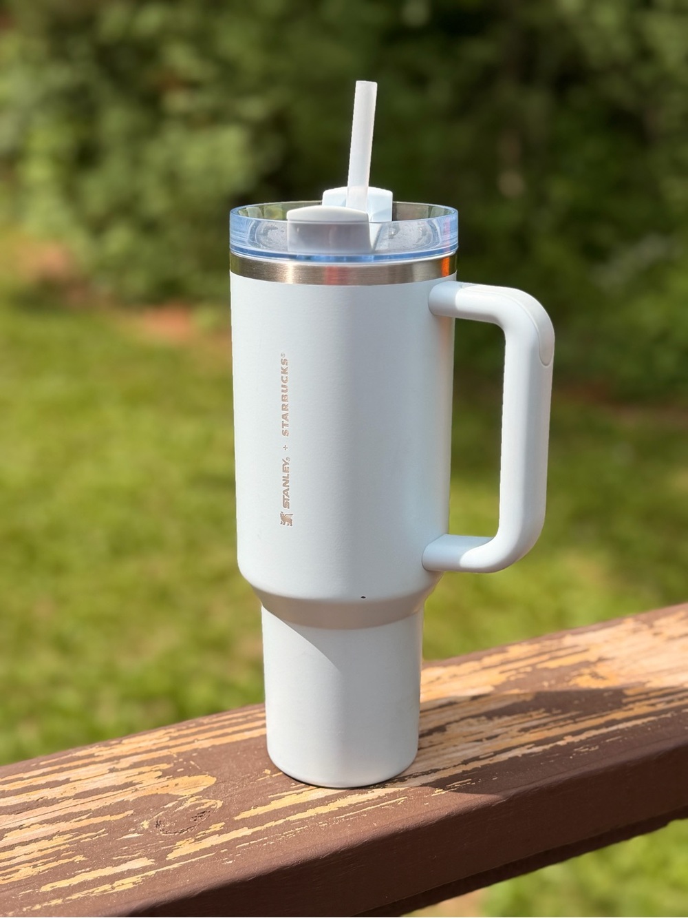 Stanley x Starbucks White Insulated Travel Tumbler with Straw
